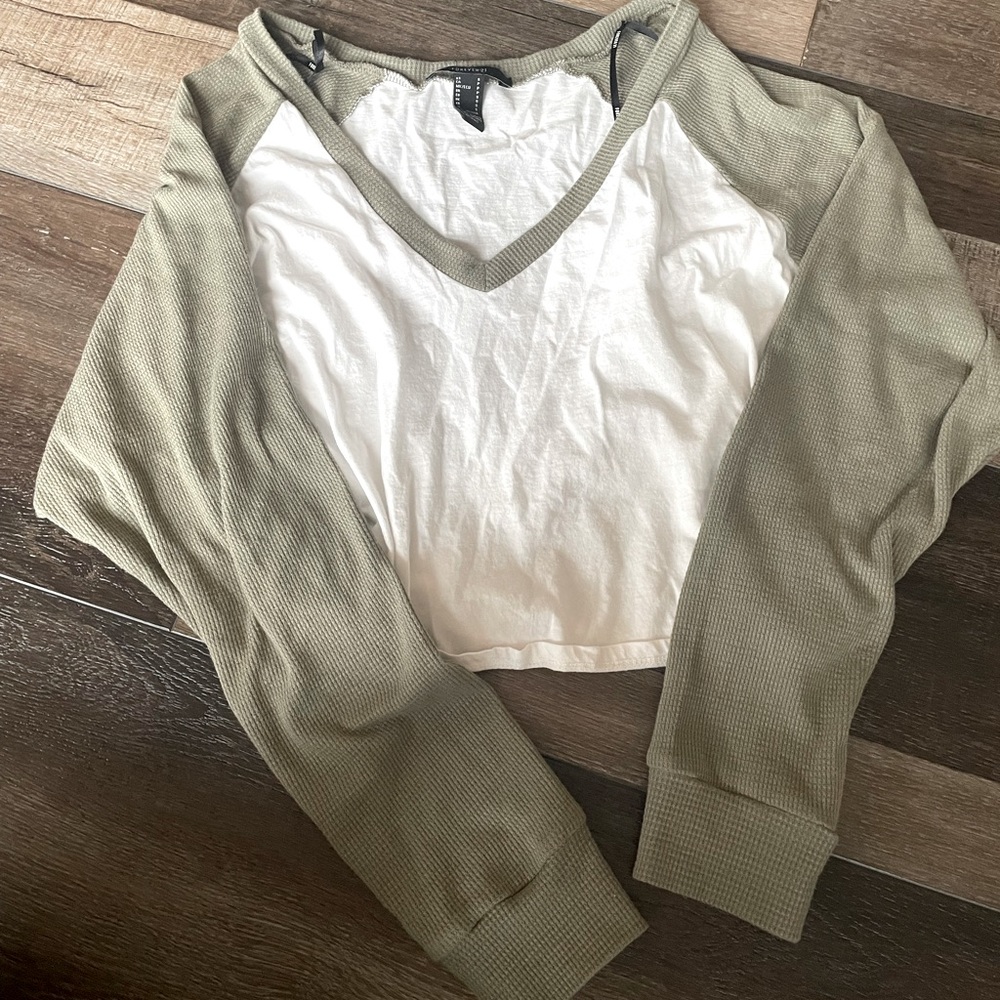 Olive / Army Green Baseball Style Shirt